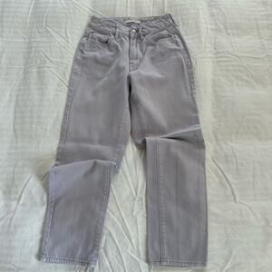 PacSun High Rise Mom Jean Light Purple 100% Cotton Women's Jeans Size 23x26